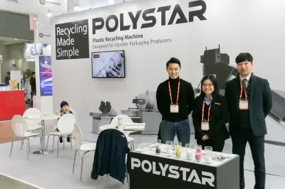 In-house plastic recycling system in Koplas 2019